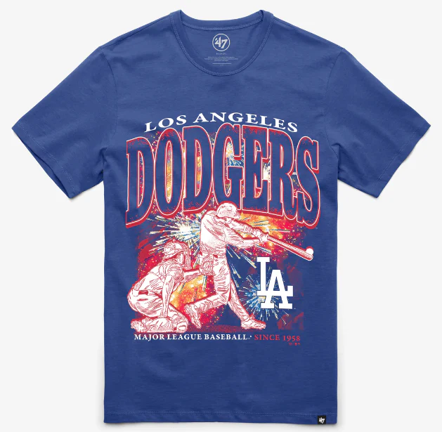 Los Angeles Dodgers '47 Brand Mens Regional Franklin T-Shirt