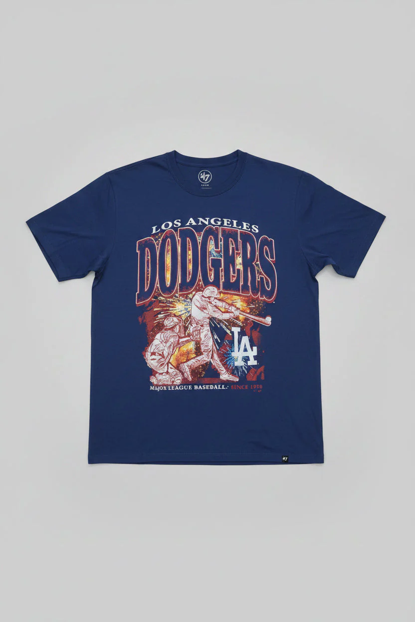 Los Angeles Dodgers '47 Brand Mens Regional Franklin T-Shirt
