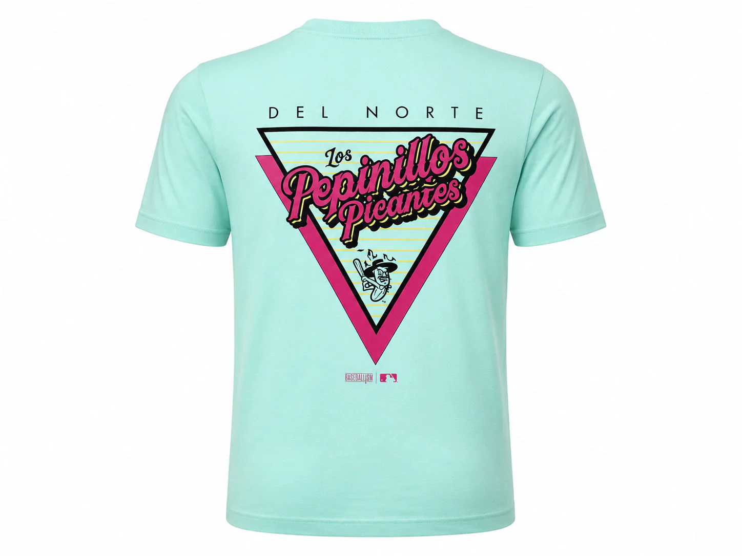 Los Pepinillos Picantes del Norte Baseballism Retro T-shirt