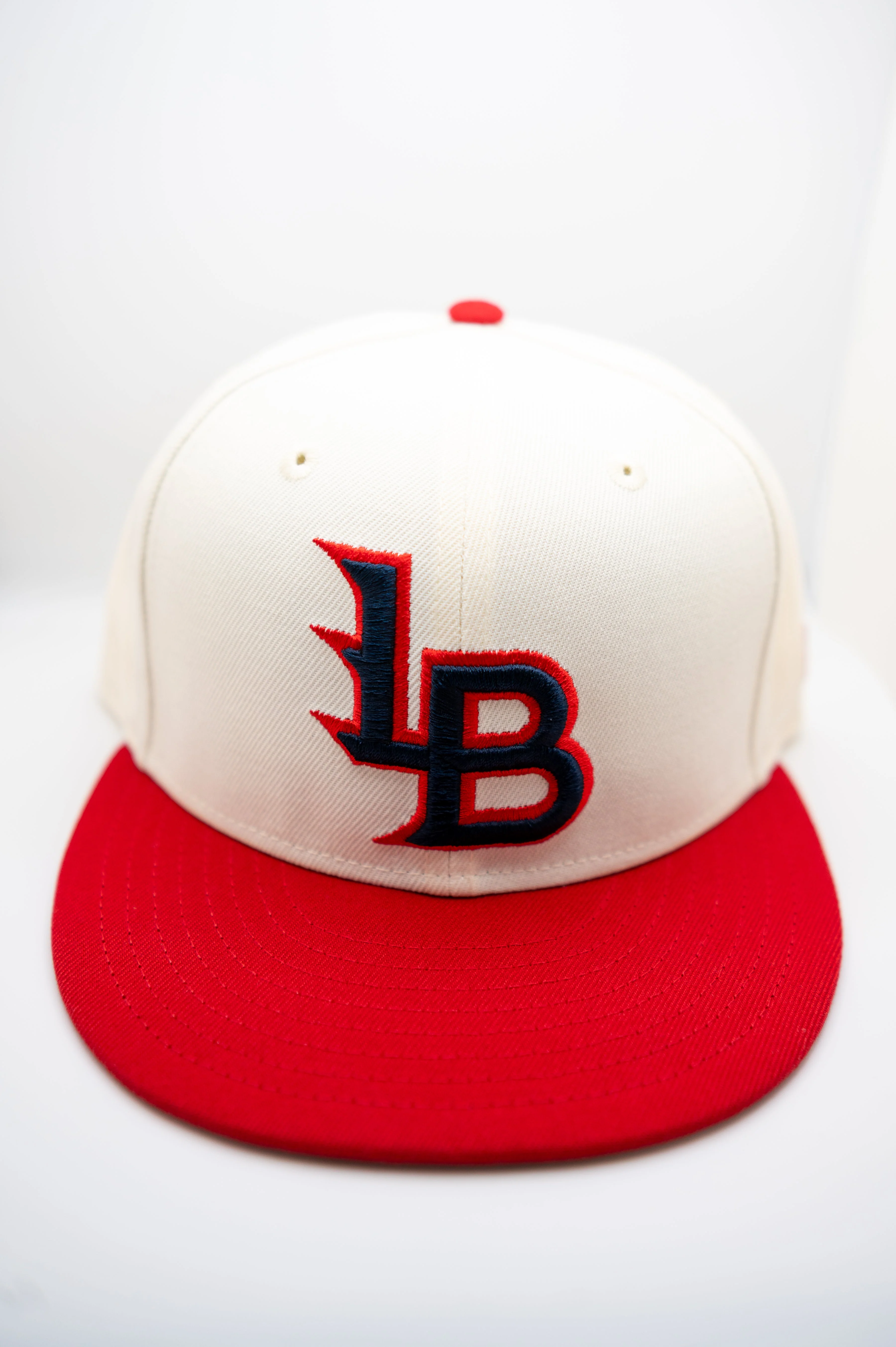 Louisville Bats 59FIFTY Cream/Red Fitted