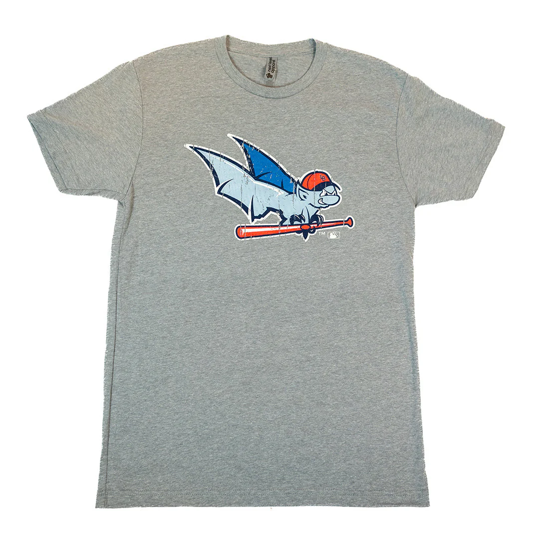 Louisville Bats Distressed Alternate Logo T-Shirt