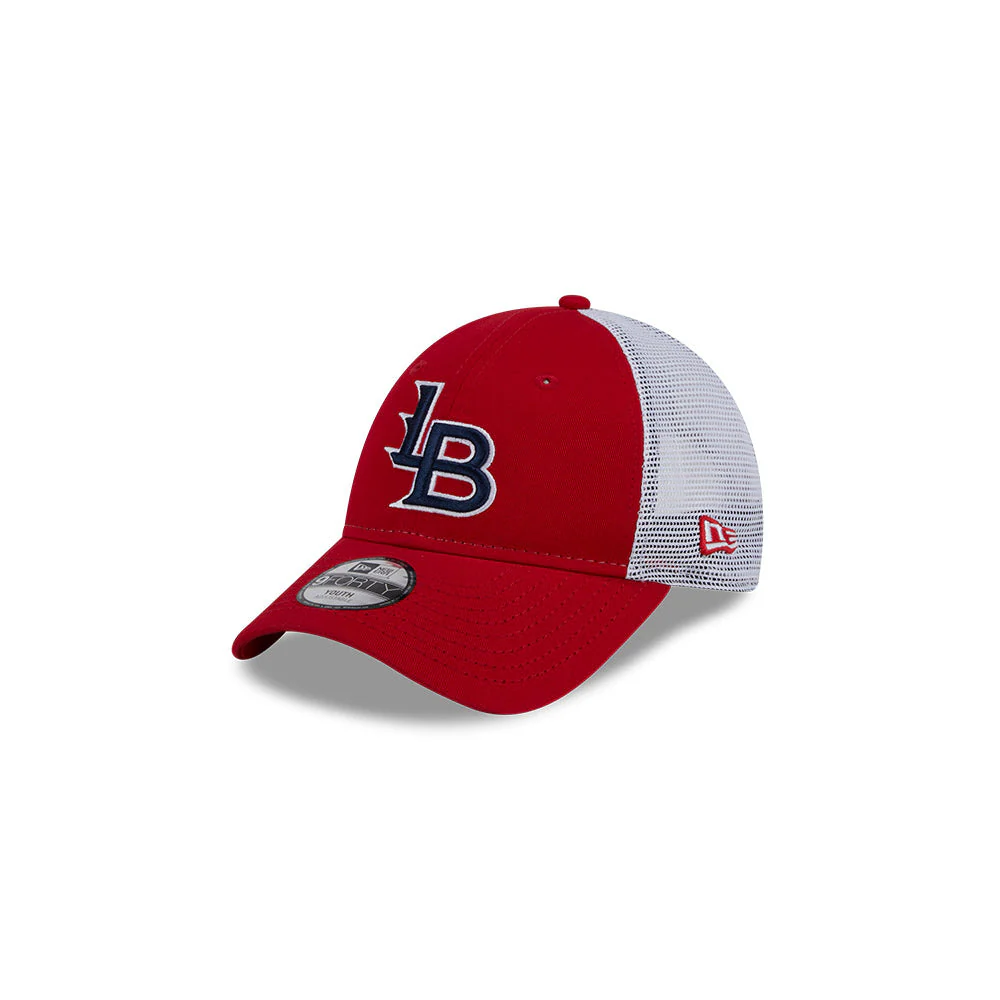 Louisville Bats Youth 940 Red Trucker Cap