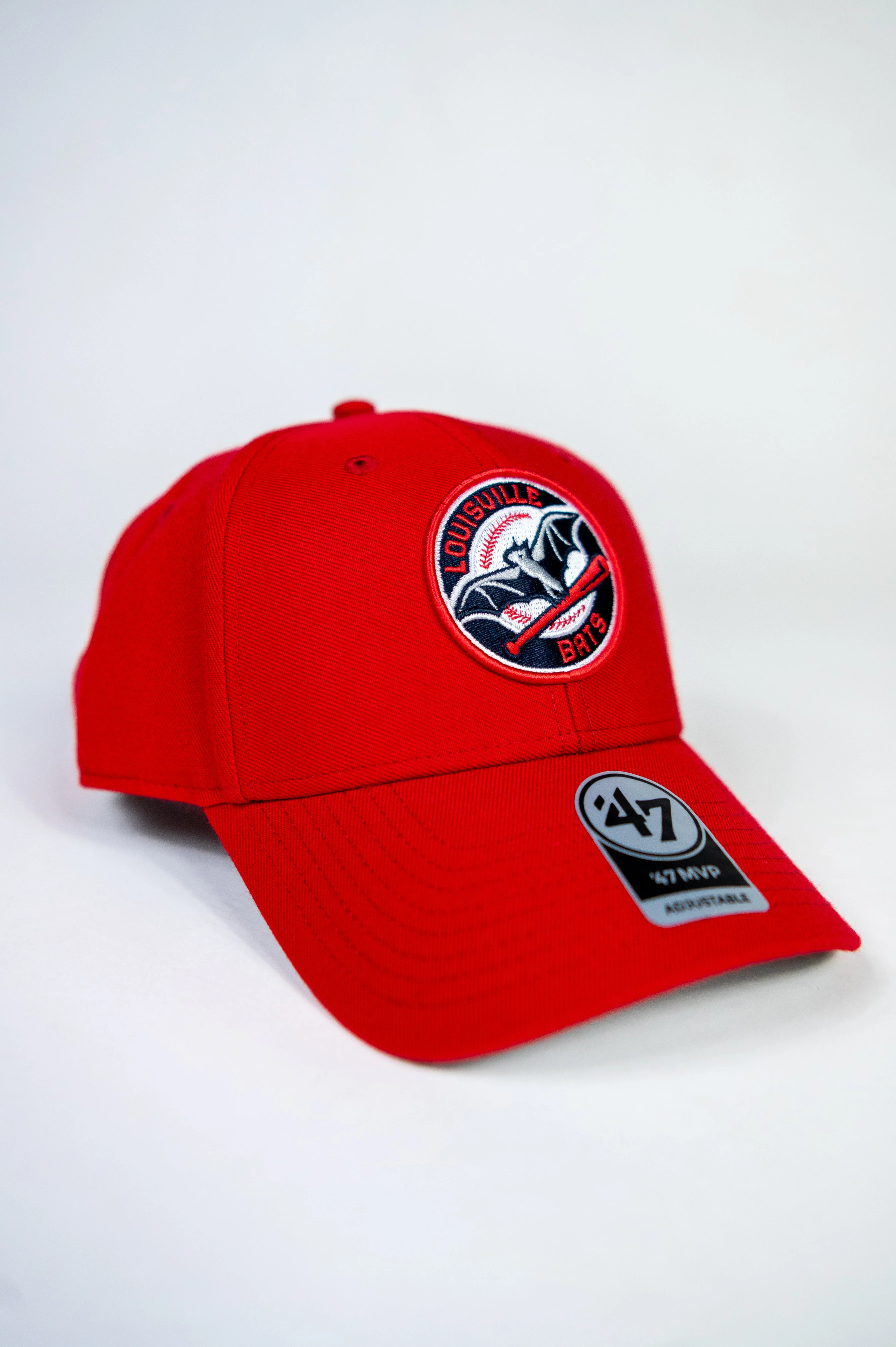 Louisville Bats Primary Logo MVP Adjustable (Red) - Image 2