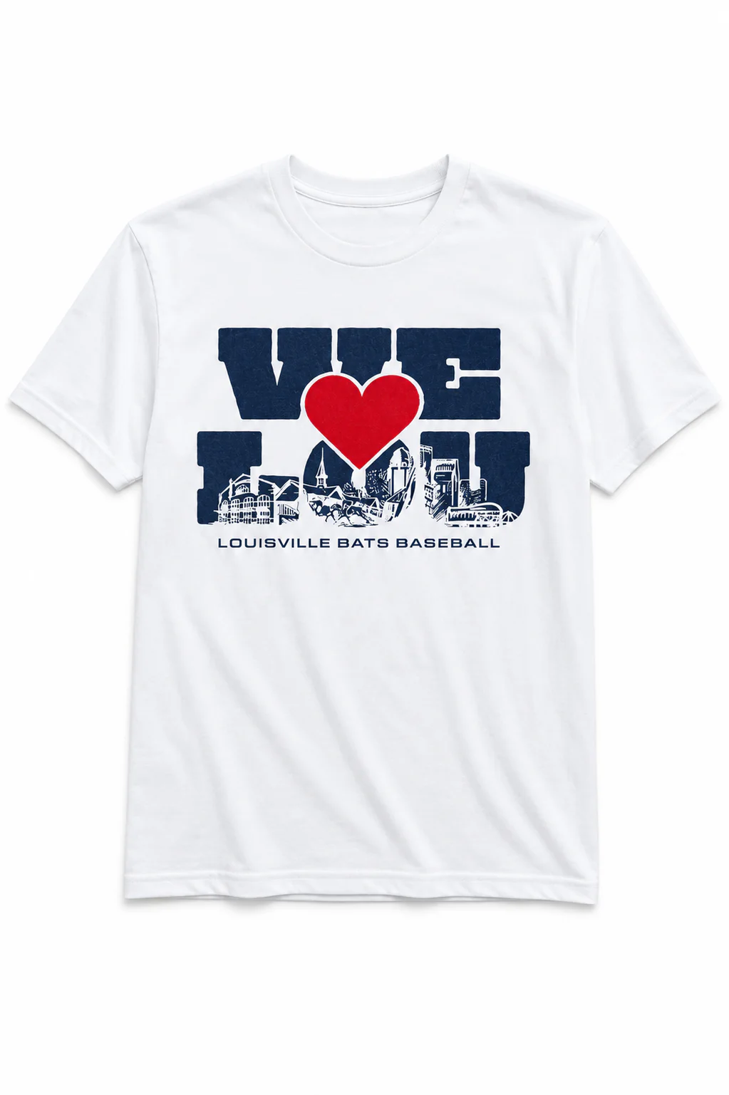 Louisville Bats We Love Lou Night T-Shirt - White