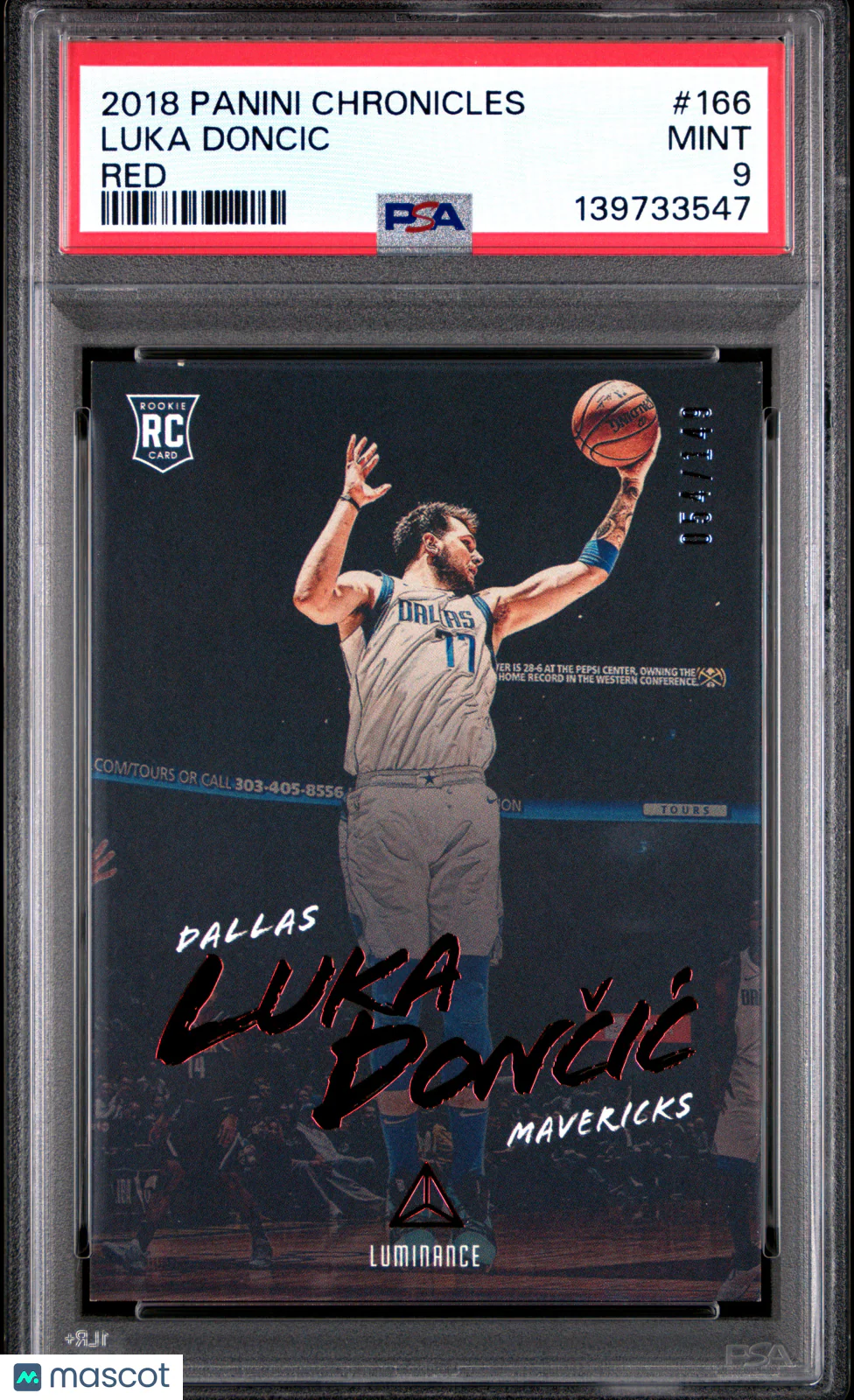 Luka Doncic 2018 Panini Chronicles #166 Red 114/1