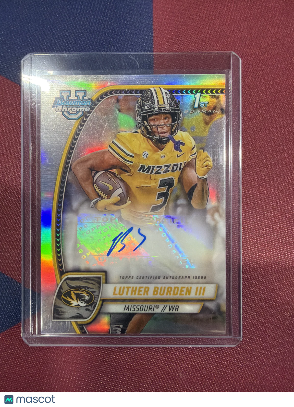 Luther Burden III 2024 Topps Bowman University Ch