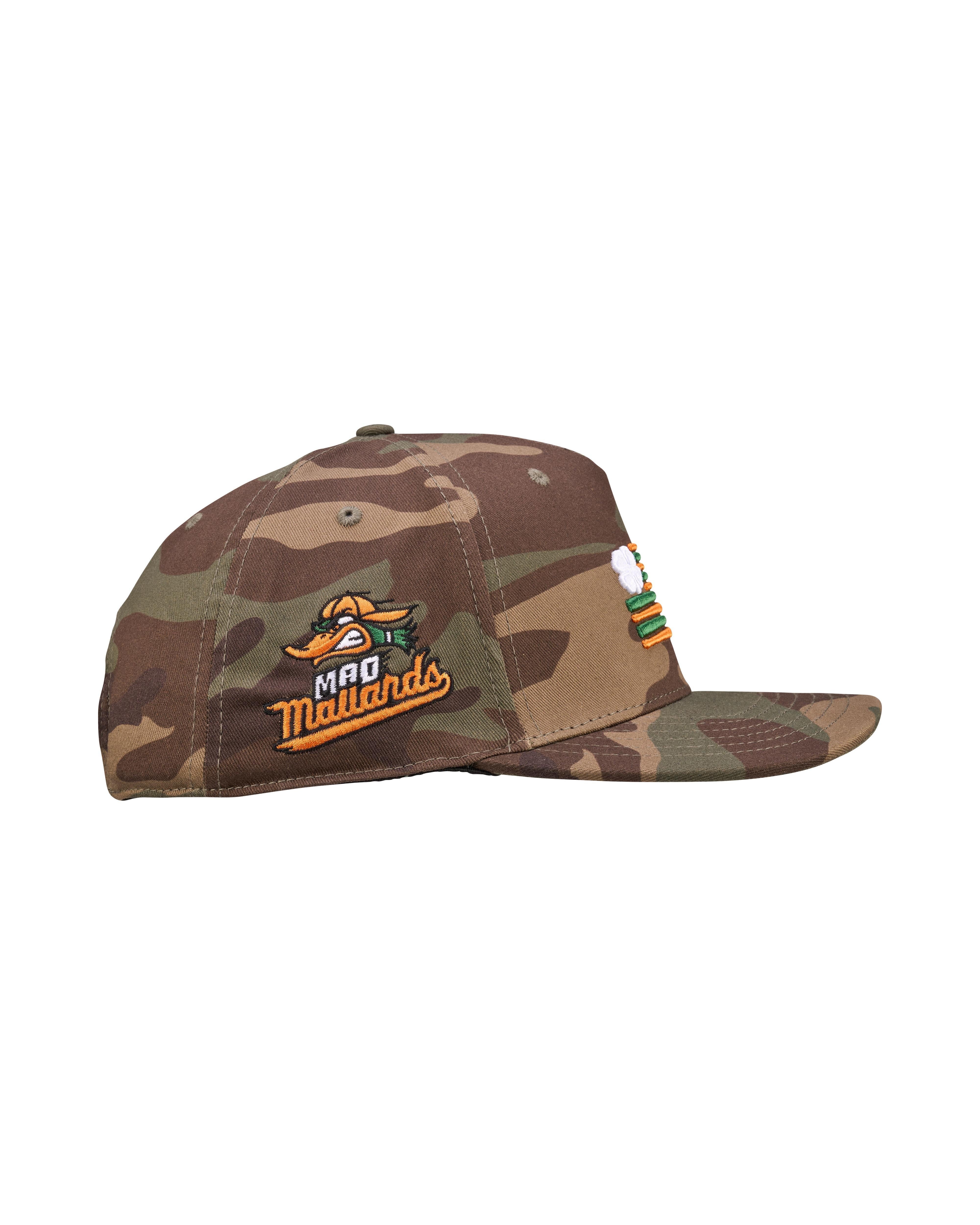 Mad Mallards Black Clover Bats Snapback Cap - Image 3