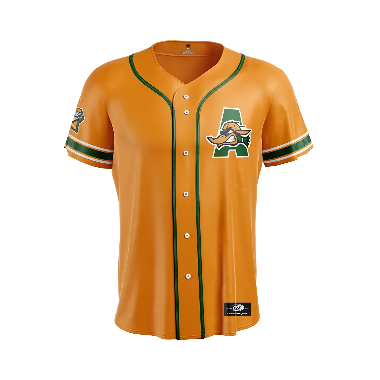 Mad Mallards OT Sports Youth Orange Replica Jersey