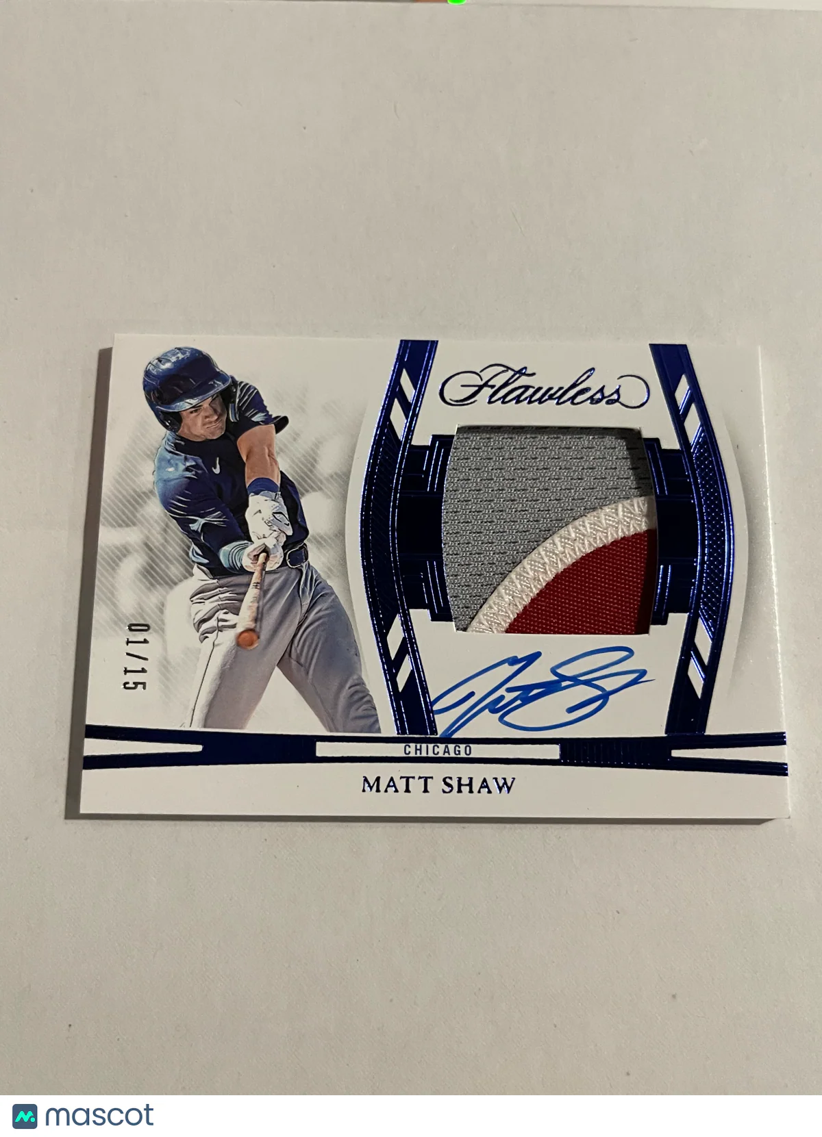 Matt Shaw 2024 Panini Flawless #DPH-MS Patch 01/15
