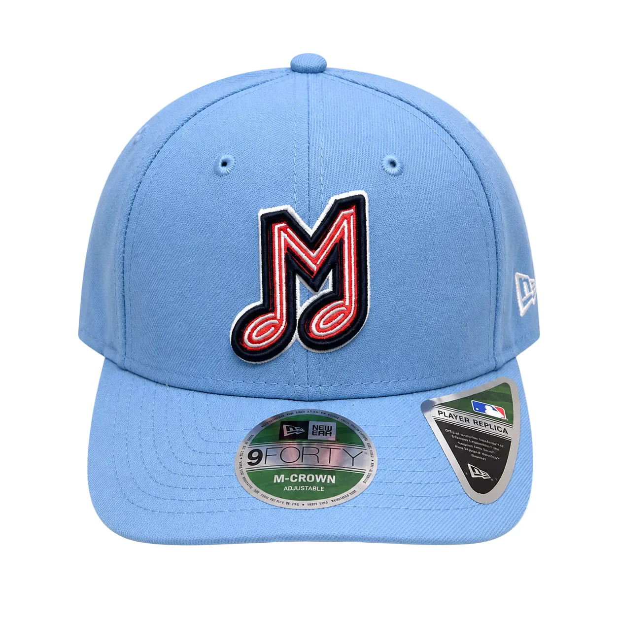 New Era 9Forty Player Replica M Crown Powder Blue Cap