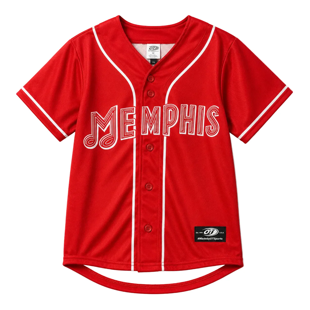 Red Sublimated Replica Jersey