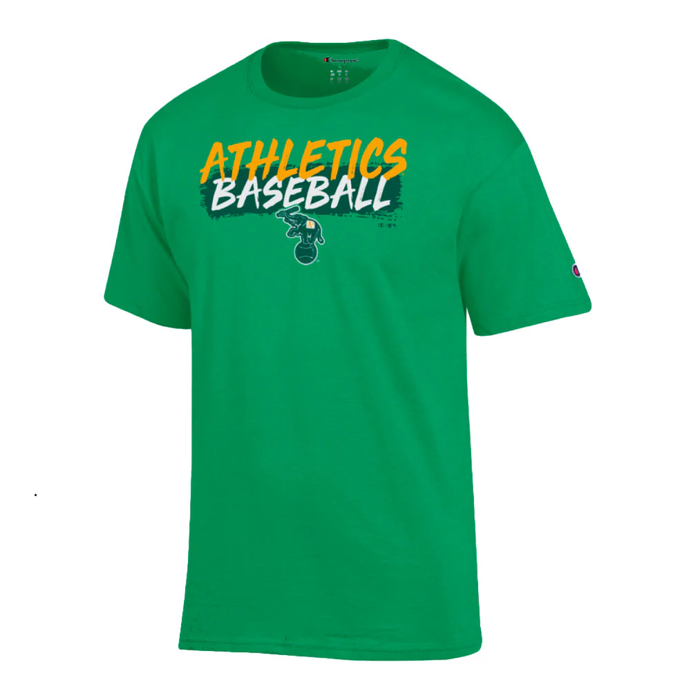 Men's Champion Athletics Baseball Kelly Green Short Sleeve T-Shirt