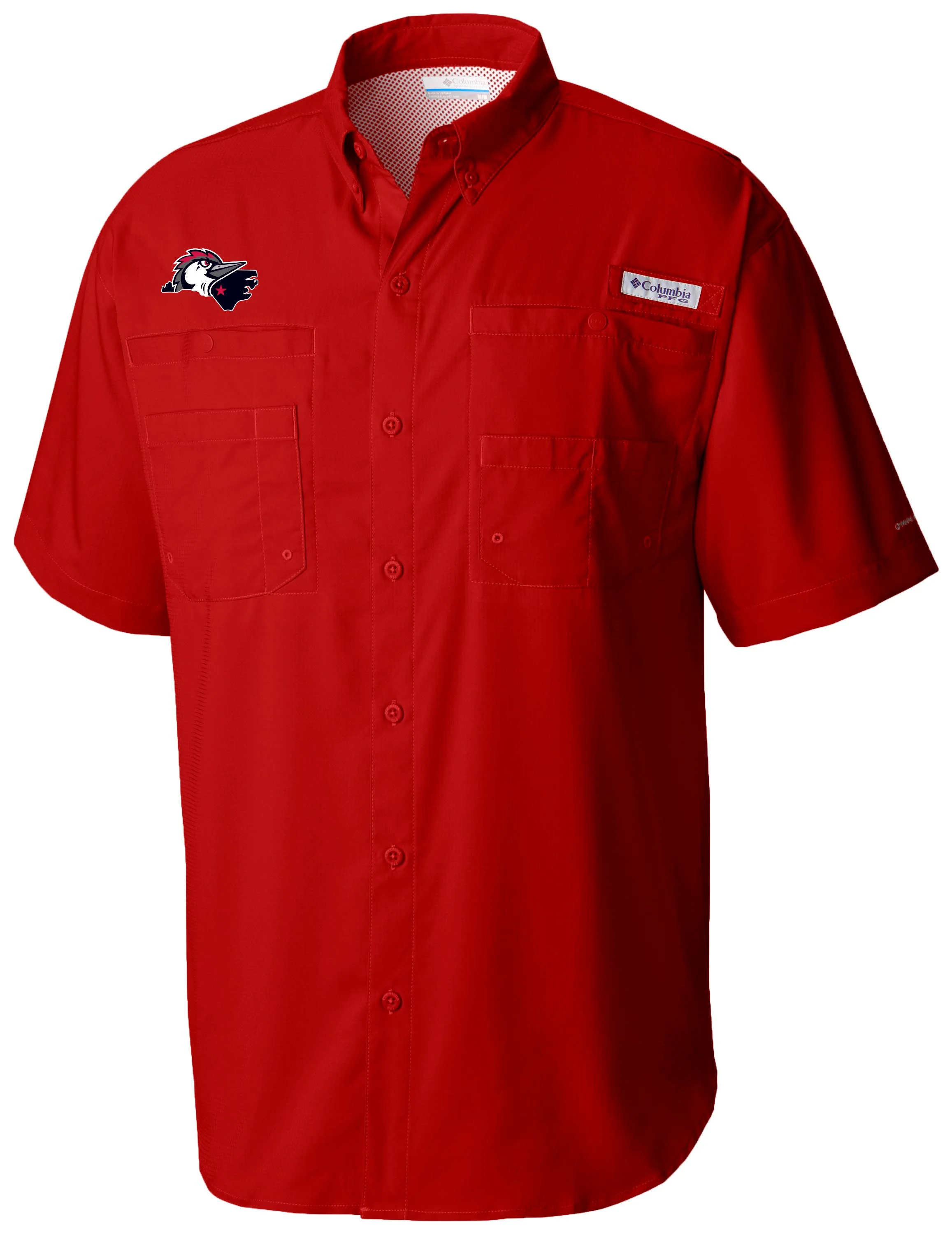 Fayetteville Woodpeckers Columbia Home State Logo PFG Fishing T-Shirt