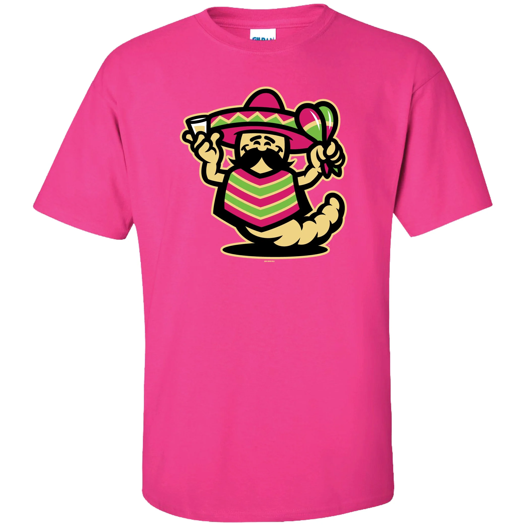 Men's Pink Copa Worm Logo Tee