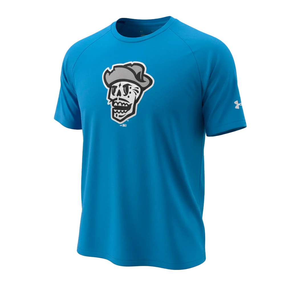 Men's Under Armour Reyes de Plata Skull Blue Short Sleeve T-Shirt