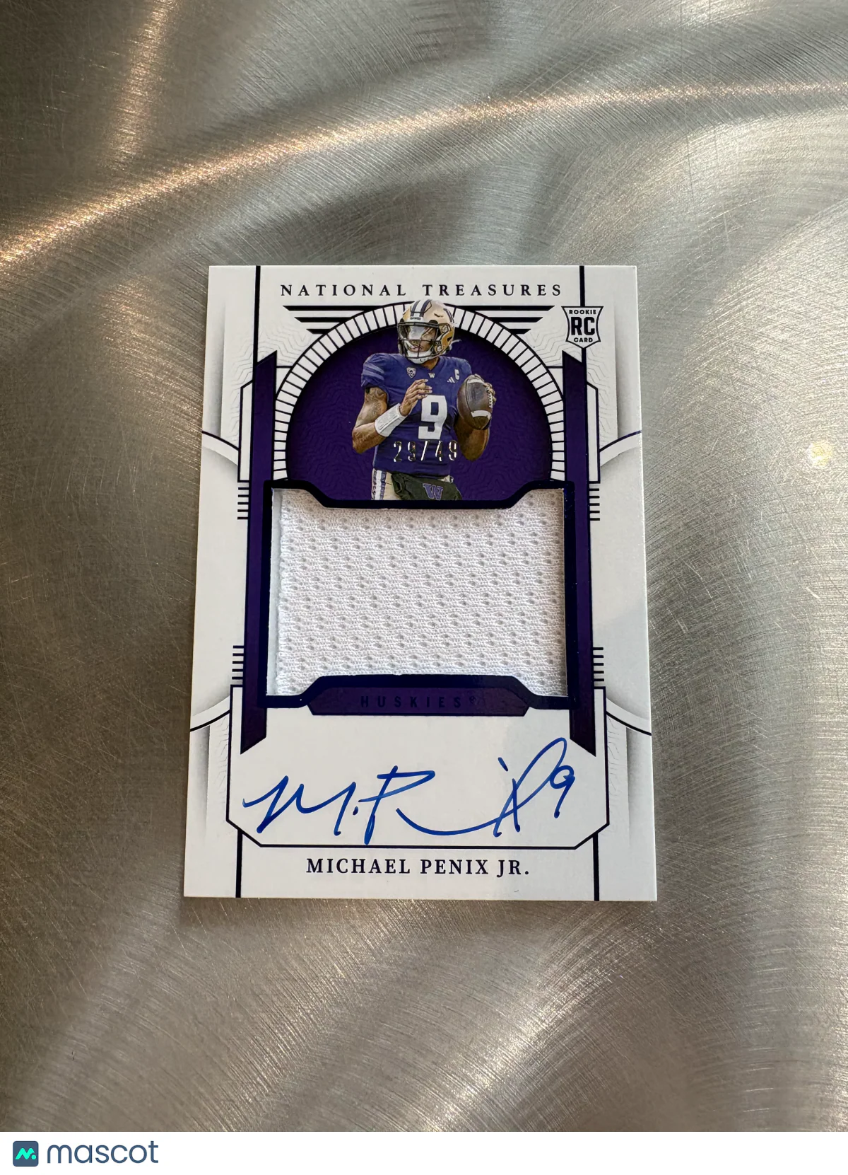 Michael Penix Jr. 2024 Panini National Treasures
