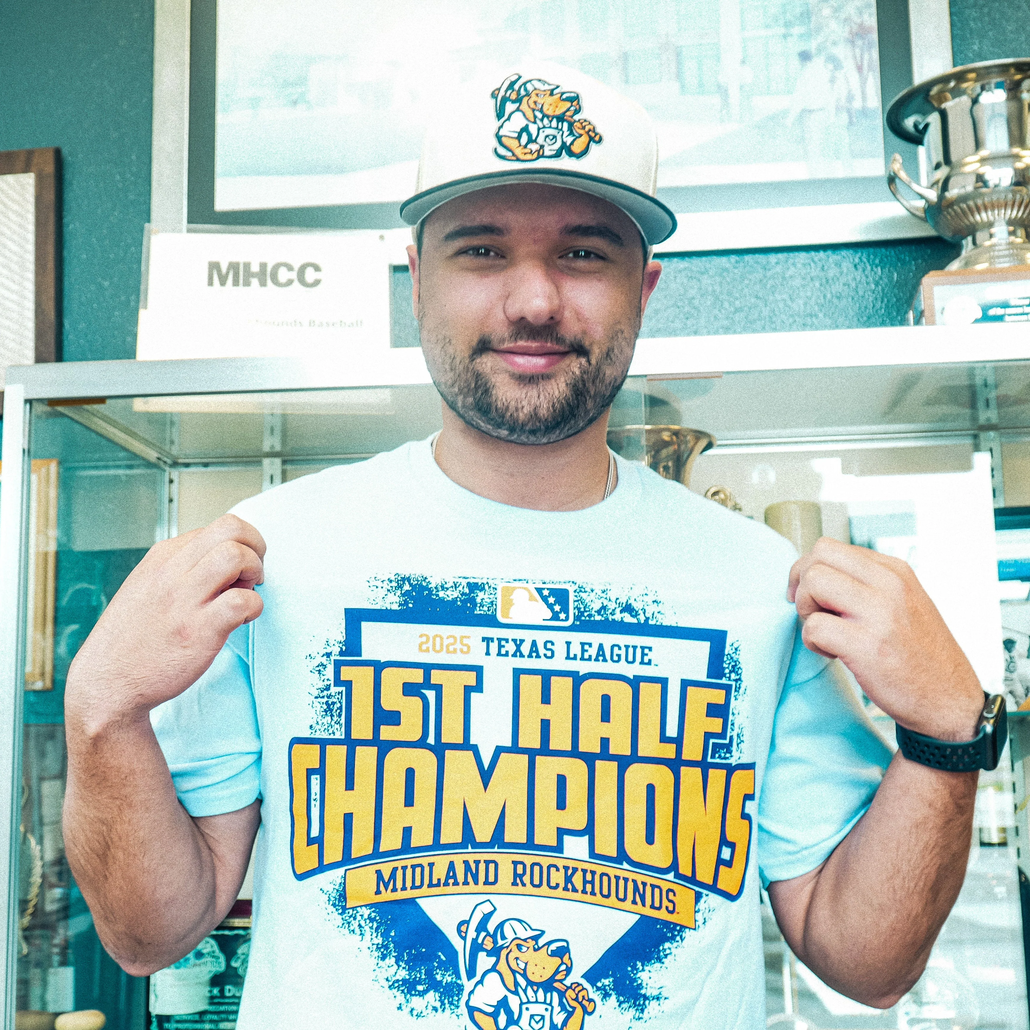 Midland RockHounds 2025 Texas League South Division First Half Champions Tee - Image 2