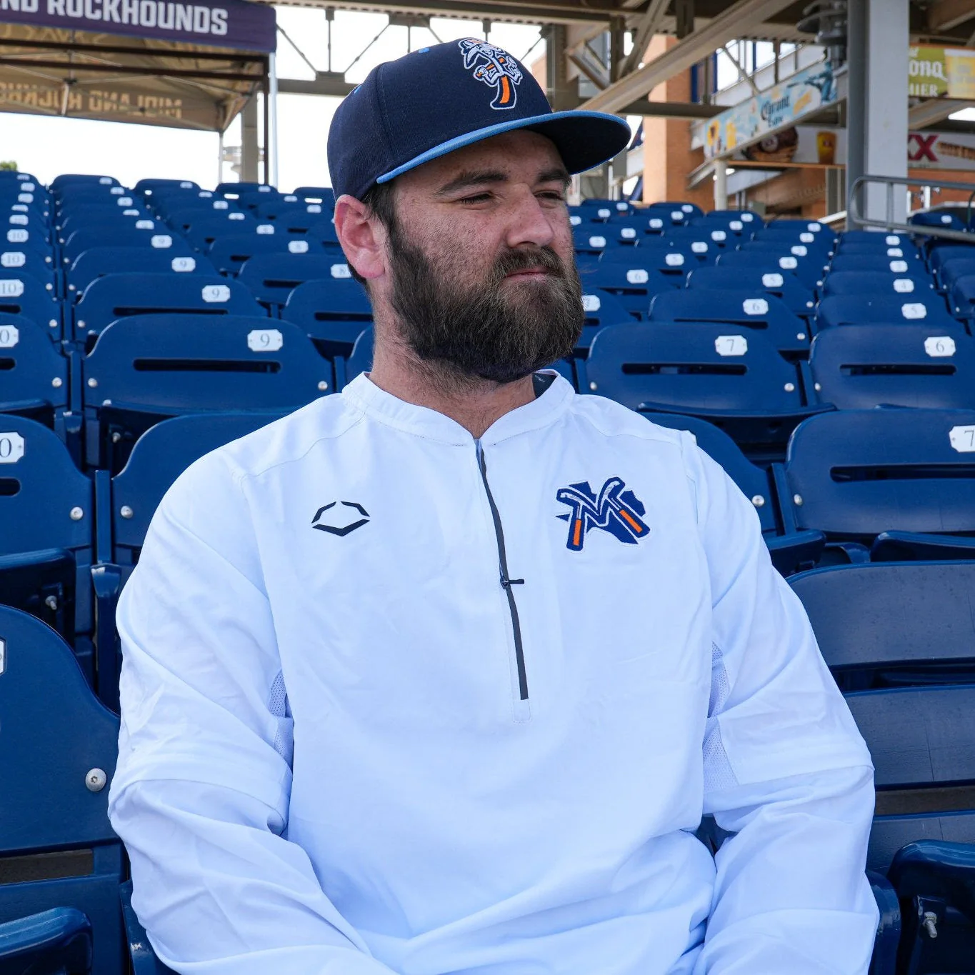 Midland RockHounds EvoShield White Detachable Long Sleeve BP Jacket