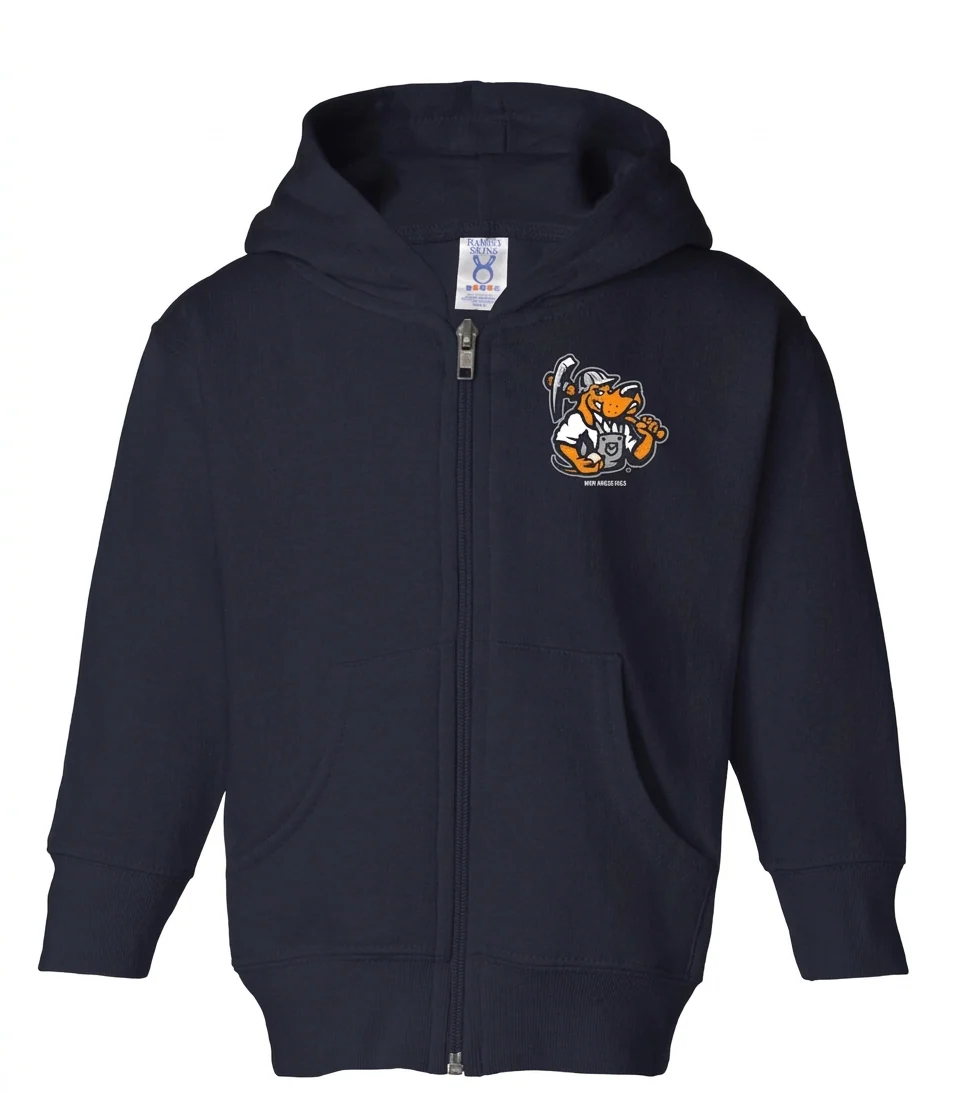 Midland RockHounds Navy Toddler Full Zip-Hoodie