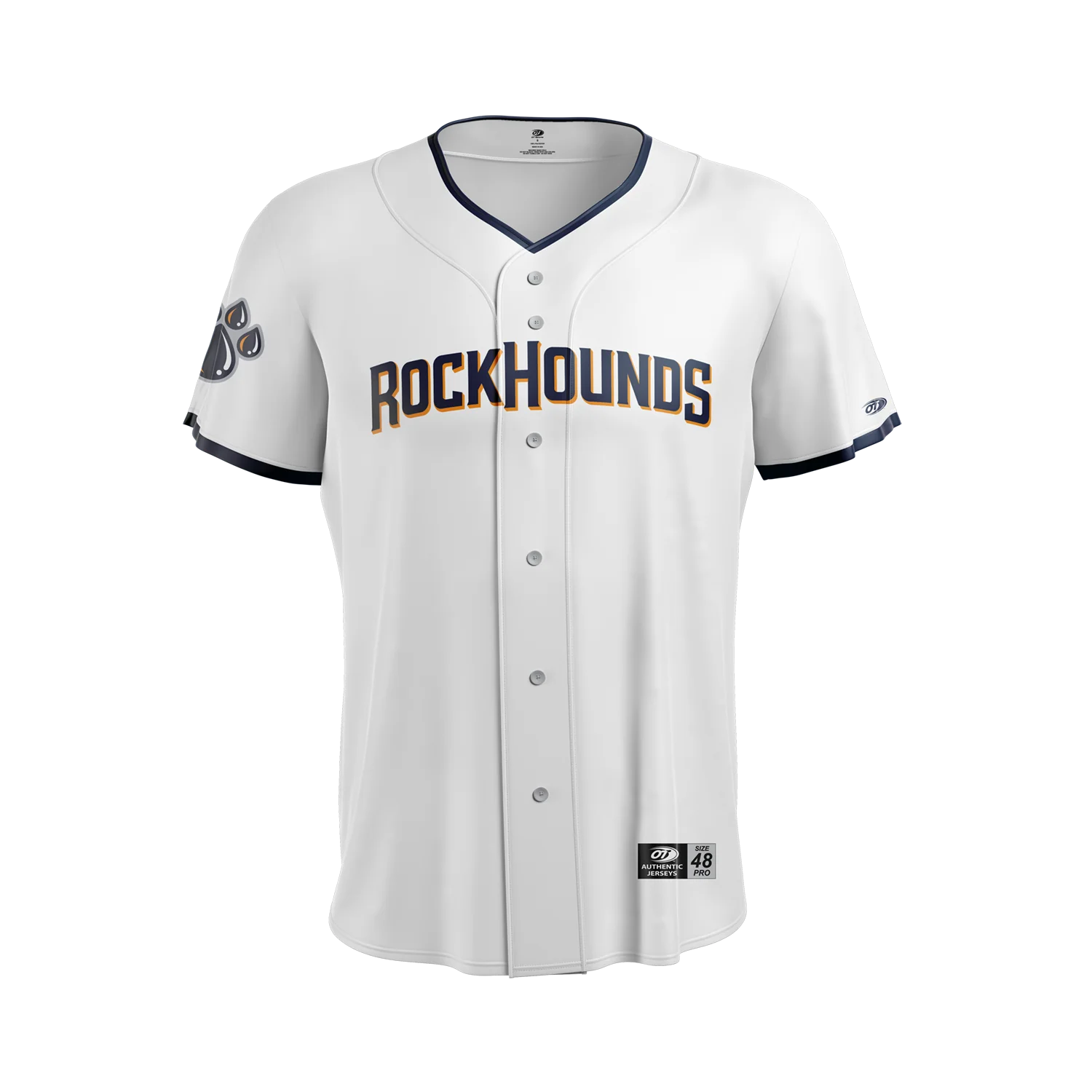 Midland RockHounds OT Sports Adult Home White Replica Jersey