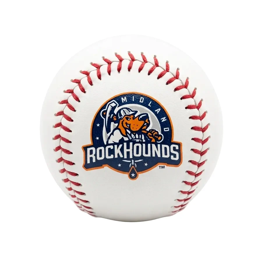 Midland RockHounds Rawlings Domestic White Team Logo Baseball