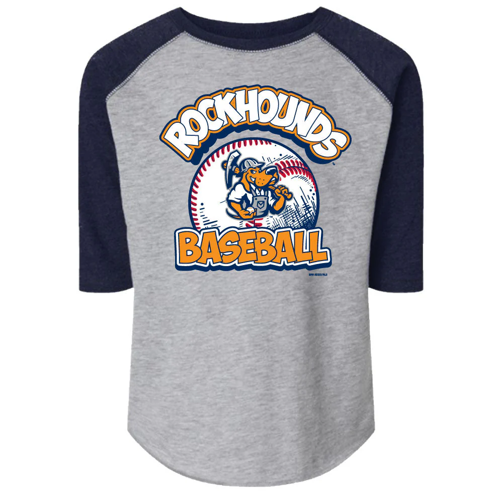 Midland RockHounds Toddler 3/4 Raglan Wilto Tee