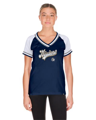 Missions Ladies 1946 VNeck T - Image 2