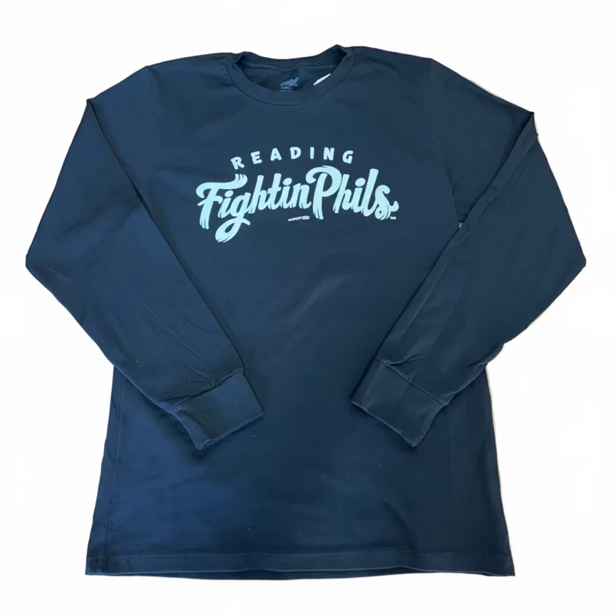 MV Sport Fightin Phils Black Long Sleeve T-Shirt