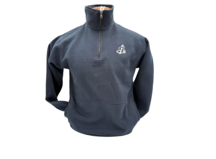 MV Sport Navy Vintage Fleece Quarter Zip
