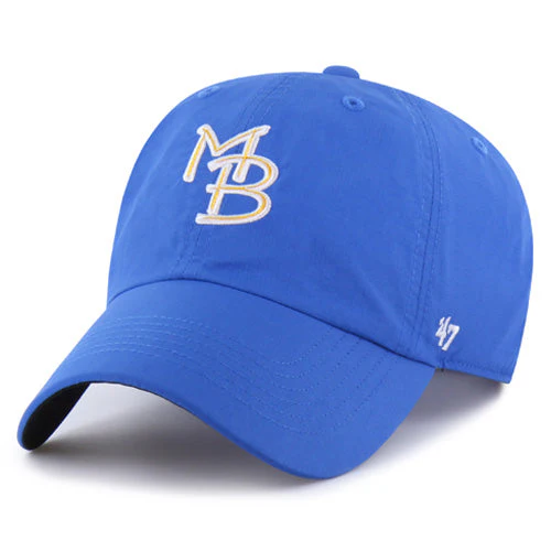 Myrtle Beach Pelicans 47 Brand Blue Raz Game brrr Clean Up Adjustable Cap