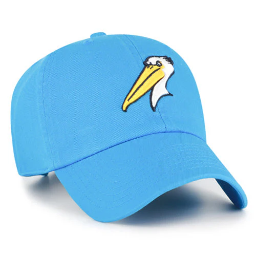 Myrtle Beach Pelicans 47 Brand Glacier Blue Alternate Adjustable Clean Up Cap - Image 2