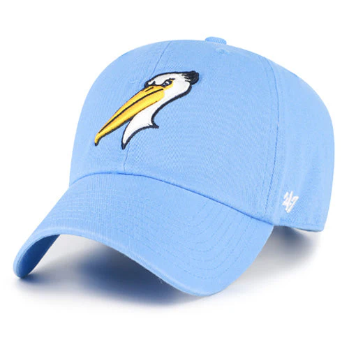 Myrtle Beach Pelicans 47 Brand Periwinkle Blue Alternate Heritage Clean Up Adjustable Cap