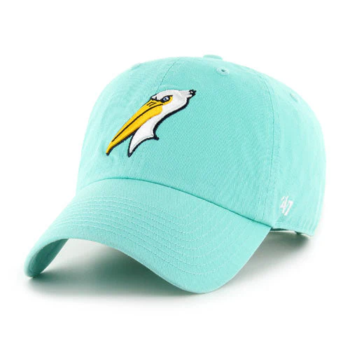 Myrtle Beach Pelicans 47 Brand Tiffany Blue Alternate Logo Clean Up Adjustable Cap
