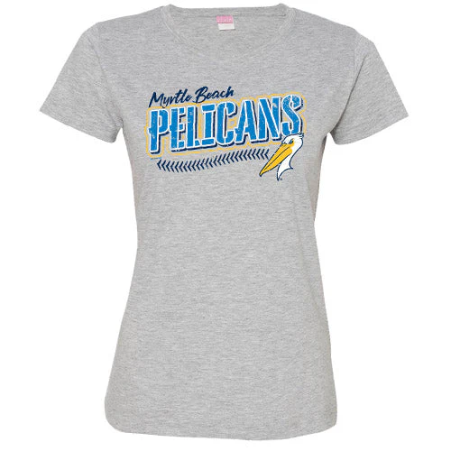 Myrtle Beach Pelicans Bimm Ridder Ladies Granite Heather Kona Tee
