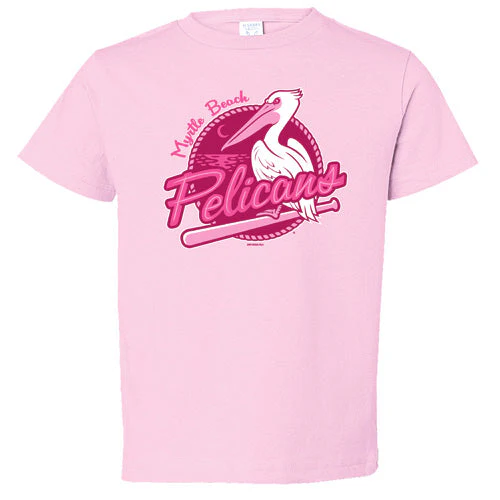 Myrtle Beach Pelicans Bimm Ridder Toddler Pink Primary Tonal Tee