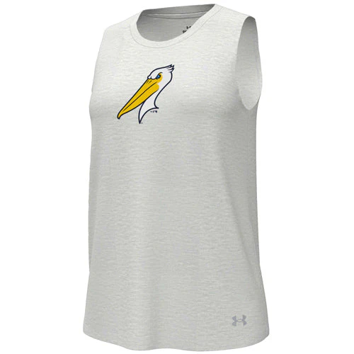 Myrtle Beach Pelicans Champion Ladies Gray Heather Breezy Alternate Tank