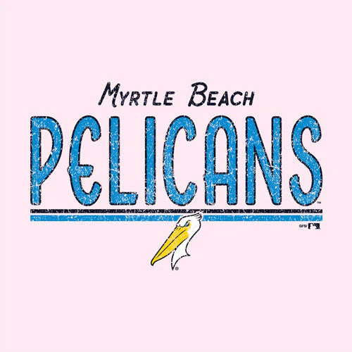 Myrtle Beach Pelicans Champion Ladies Lilac Pink Short Sleeve Core Tee - Image 2