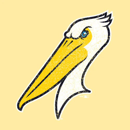 Myrtle Beach Pelicans Comfort Wash Summer Squash Fleece Crew Neck Alternate Logo Sweatshirt - Image 2