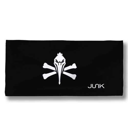 Myrtle Beach Pelicans Junk Brands Black Pirate Logo Headband - Image 3