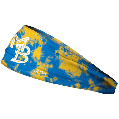 Myrtle Beach Pelicans Junk Brands Blue/Yellow DuoDye Game Logo Headband