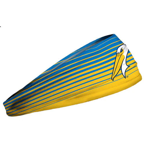 Myrtle Beach Pelicans Junk Brands Yellow/Blue Gradient Alternate Logo Headband - Image 2