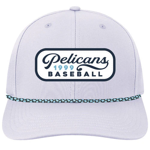 Myrtle Beach Pelicans Legacy Headwear Icelandic Blue Patch Back 9 Adjustable Cap
