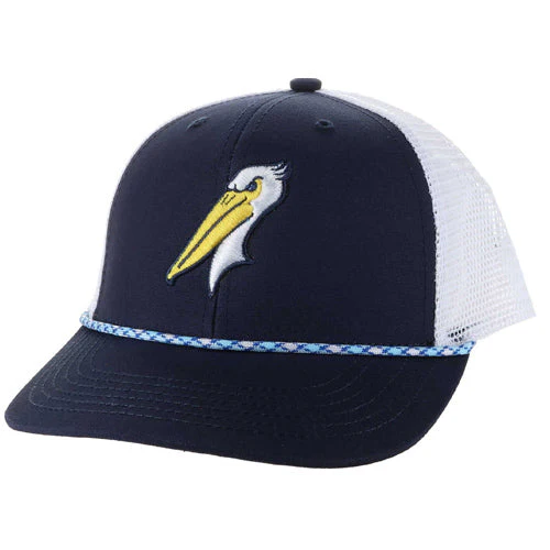 Myrtle Beach Pelicans Legacy Headwear Youth Navy/White Alternate Adjustable Cap