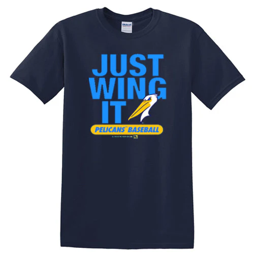 Myrtle Beach Pelicans Navy Just Wing It Tee