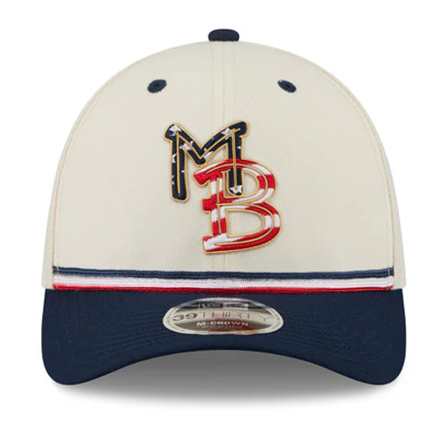Myrtle Beach Pelicans New Era 2026 4th of July 39Thirty M-Crown Stretch Fit Cap - Image 3