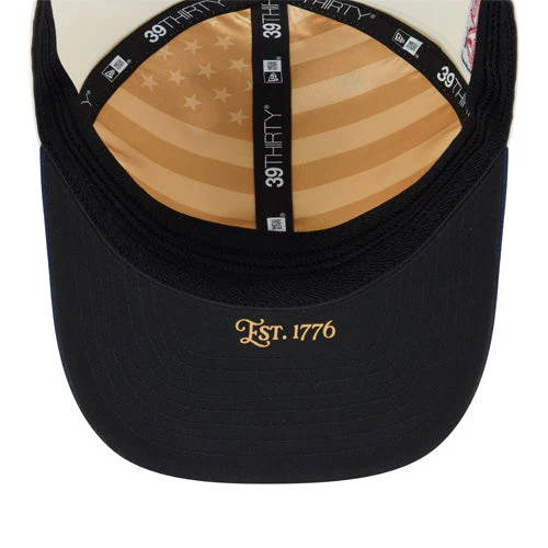 Myrtle Beach Pelicans New Era 2026 4th of July 39Thirty M-Crown Stretch Fit Cap - Image 6