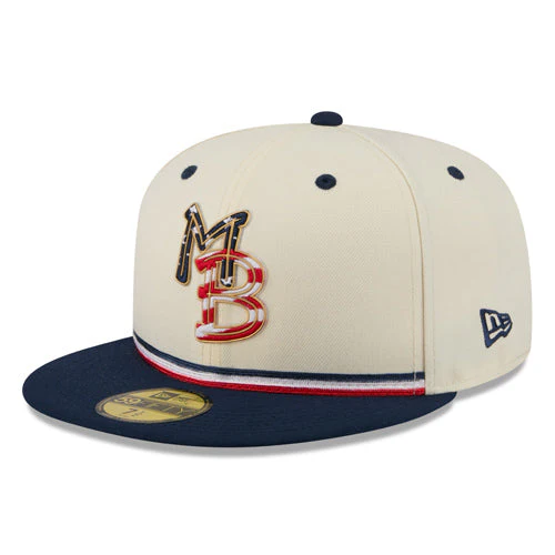Myrtle Beach Pelicans New Era 2026 4th of July 59Fifty Cap