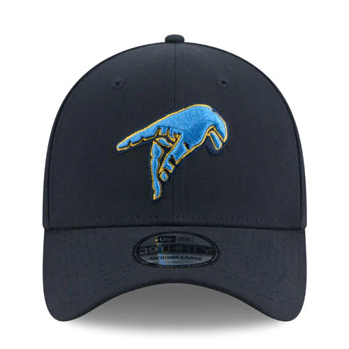 Myrtle Beach Pelicans New Era 39Thirty American Sign Language "P" Stretch Fit Cap - Image 3