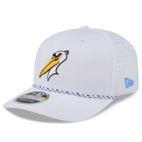 Myrtle Beach Pelicans New Era White Alternate 9Seventy Stretch Snap Cap
