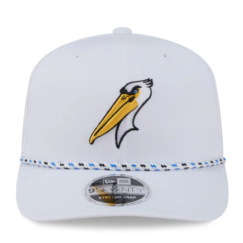 Myrtle Beach Pelicans New Era White Alternate 9Seventy Stretch Snap Cap - Image 2